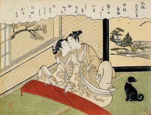 Gänse, die auf die Koto-Brücken herabsteigen (Kotoji rakugan)